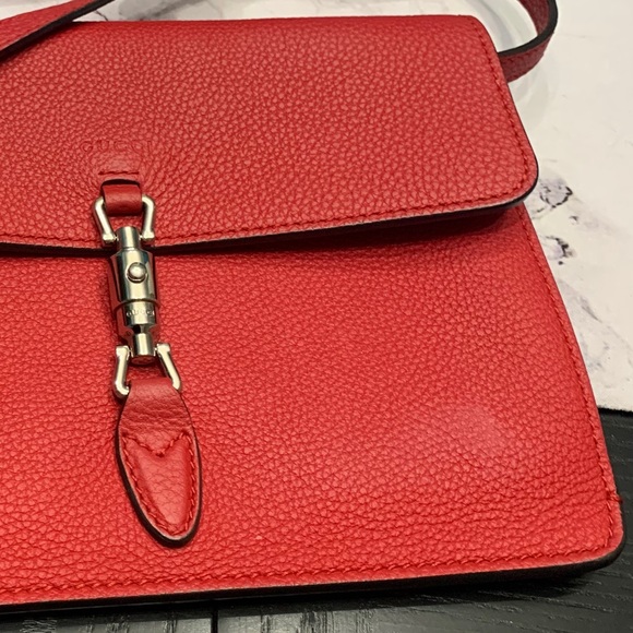 Gucci Jackie Soft Convertible Mini Bag Red - Picture 9 of 14